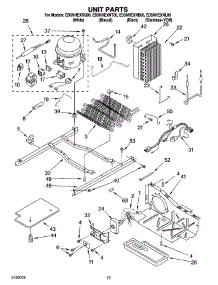 09 - Unit Parts parts for Whirlpool Refrigerator ED5NHEXNQ00 from AppliancePartsPros.com