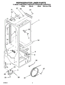 02 - Refrigerator Liner Parts parts for Whirlpool Refrigerator ED2NHEXNB00 from AppliancePartsPros.com