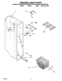 04 - Freezer Liner Parts parts for Whirlpool Refrigerator ED2NHEXNB00 from AppliancePartsPros.com