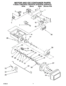 05 - Motor And Ice Container Parts parts for Whirlpool Refrigerator ED2NHEXNQ00 from AppliancePartsPros.com