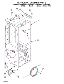 02 - Refrigerator Liner Parts parts for Whirlpool Refrigerator ED5NHEXNT00 from AppliancePartsPros.com