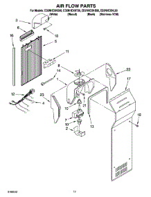 10 - Air Flow Parts parts for Whirlpool Refrigerator ED2NHEXNQ00 from AppliancePartsPros.com