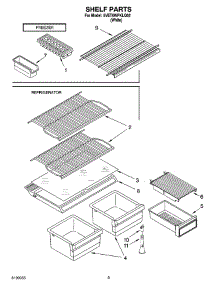 05 - Shelf Parts, Optional Parts parts for Whirlpool Refrigerator 5VET6WPKLQ02 from AppliancePartsPros.com