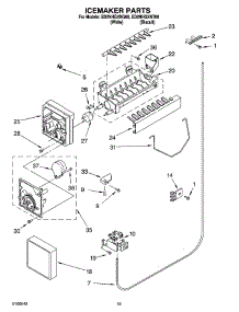 12 - Icemaker Parts, Parts Not Illustrated parts for Whirlpool Refrigerator ED2NHGXNT00 from AppliancePartsPros.com