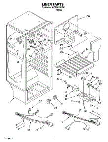 03 - Liner Parts parts for Whirlpool Refrigerator 8VET8WPKLQ02 from AppliancePartsPros.com