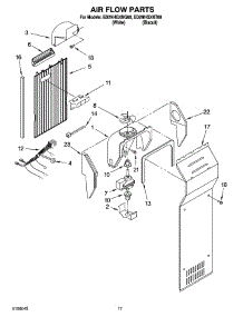 10 - Air Flow Parts parts for Whirlpool Refrigerator ED2NHGXNQ00 from AppliancePartsPros.com