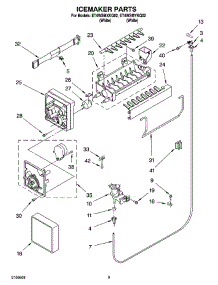 05 - Icemaker Parts parts for Whirlpool Refrigerator ET4WSMXKQ02 from AppliancePartsPros.com