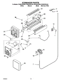 12 - Icemaker Parts, Parts Not Illustrated parts for Whirlpool Refrigerator ED2NHEXNT00 from AppliancePartsPros.com
