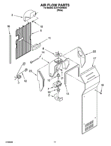 10 - Air Flow Parts parts for Whirlpool Refrigerator ED5FHGXNQ00 from AppliancePartsPros.com