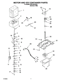 05 - Motor And Ice Container Parts parts for Whirlpool Refrigerator GD5YHAXNL00 from AppliancePartsPros.com