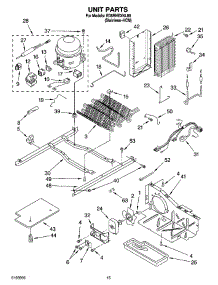 09 - Unit Parts parts for Whirlpool Refrigerator ED5RHEXNL00 from AppliancePartsPros.com