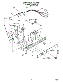 11 - Control Parts parts for Whirlpool Refrigerator ED5RHEXNL00 from AppliancePartsPros.com