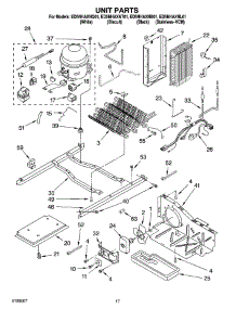 11 - Unit Parts parts for Whirlpool Refrigerator ED5NHAXNT01 from AppliancePartsPros.com