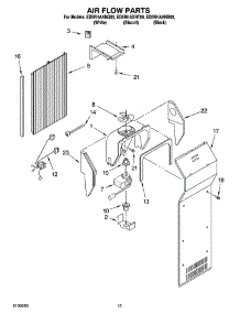 09 - Air Flow Parts parts for Whirlpool Refrigerator ED5RHAXNQ00 from AppliancePartsPros.com