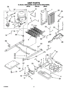 11 - Unit Parts parts for Whirlpool Refrigerator ED5RHAXNQ00 from AppliancePartsPros.com