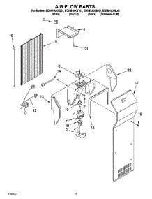 09 - Air Flow Parts parts for Whirlpool Refrigerator ED5NHAXNB01 from AppliancePartsPros.com