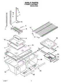 03 - Shelf Parts parts for Whirlpool Refrigerator GT2SHKXMS00 from AppliancePartsPros.com