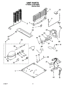 05 - Unit Parts parts for Whirlpool Refrigerator GT2SHKXMS00 from AppliancePartsPros.com
