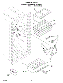 02 - Liner Parts parts for Whirlpool Refrigerator EL7ATRRMQ02 from AppliancePartsPros.com