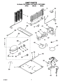 04 - Unit Parts parts for Whirlpool Refrigerator ET8FTEXMB01 from AppliancePartsPros.com