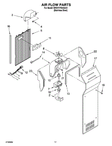 10 - Air Flow Parts parts for Whirlpool Refrigerator BRS70YRANA01 from AppliancePartsPros.com