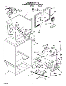 03 - Liner Parts parts for Whirlpool Refrigerator ET8LFKXKQ04 from AppliancePartsPros.com