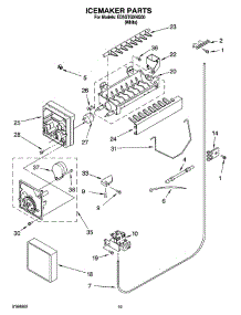 12 - Icemaker Parts, Parts Not Illustrated parts for Whirlpool Refrigerator ED5GTGXNQ00 from AppliancePartsPros.com