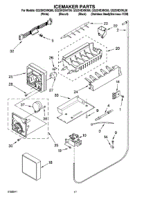 10 - Icemaker Parts parts for Whirlpool Refrigerator GS2SHEXNQ00 from AppliancePartsPros.com