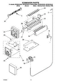 12 - Icemaker Parts, Optional Parts parts for Whirlpool Refrigerator GS5SHAXNB00 from AppliancePartsPros.com
