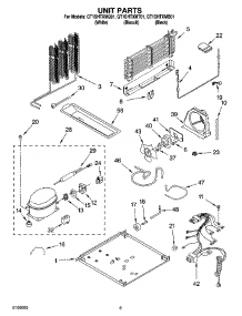 05 - Unit Parts parts for Whirlpool Refrigerator GT1SHTXMT01 from AppliancePartsPros.com