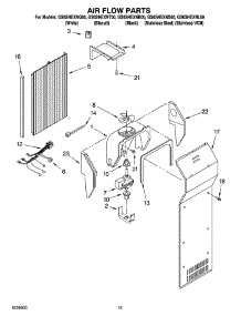 09 - Air Flow Parts parts for Whirlpool Refrigerator GS6SHEXNQ00 from AppliancePartsPros.com