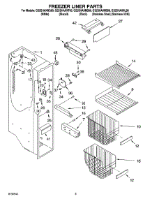 04 - Freezer Liner Parts parts for Whirlpool Refrigerator GS2SHAXNT00 from AppliancePartsPros.com