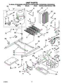 11 - Unit Parts parts for Whirlpool Refrigerator GD5SHAXNS00 from AppliancePartsPros.com