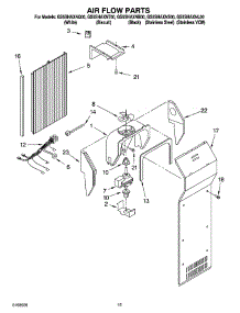 09 - Air Flow Parts parts for Whirlpool Refrigerator GS5SHAXNQ00 from AppliancePartsPros.com
