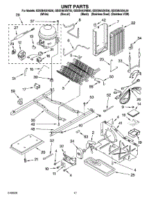 11 - Unit Parts parts for Whirlpool Refrigerator GS5SHAXNQ00 from AppliancePartsPros.com