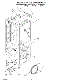 02 - Refrigerator Liner Parts parts for Whirlpool Refrigerator GD5SHAXLT12 from AppliancePartsPros.com