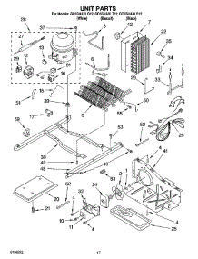 11 - Unit Parts parts for Whirlpool Refrigerator GD5SHAXLT12 from AppliancePartsPros.com