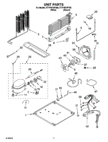 04 - Unit Parts parts for Whirlpool Refrigerator ET1PHKXPT00 from AppliancePartsPros.com