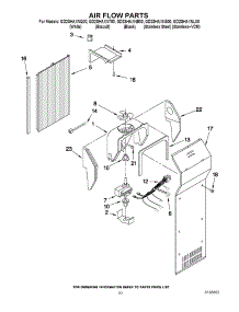 12 - Air Flow Parts parts for Whirlpool Refrigerator GD2SHAXNT00 from AppliancePartsPros.com