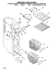 04 - Freezer Liner Parts parts for Whirlpool Refrigerator GS2SHEXNB00 from AppliancePartsPros.com