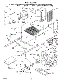 09 - Unit Parts parts for Whirlpool Refrigerator GS2SHEXNB00 from AppliancePartsPros.com