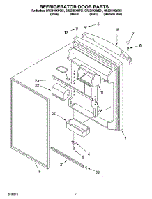 04 - Refrigerator Door Parts parts for Whirlpool Refrigerator GR2SHKXMS01 from AppliancePartsPros.com