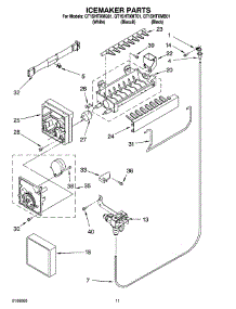 06 - Icemaker Parts parts for Whirlpool Refrigerator GT1SHTXMQ01 from AppliancePartsPros.com