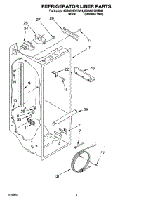 02 - Refrigerator Liner Parts parts for Whirlpool Refrigerator 6GD25DCXHS04 from AppliancePartsPros.com
