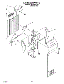 08 - Air Flow Parts parts for Whirlpool Refrigerator 3XES0FHGKS03 from AppliancePartsPros.com