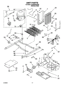 10 - Unit Parts parts for Whirlpool Refrigerator 3XES0FHGKS03 from AppliancePartsPros.com