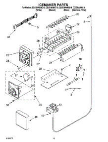 12 - Icemaker Parts, Parts Not Illustrated parts for Whirlpool Refrigerator ED5SHAXMQ10 from AppliancePartsPros.com