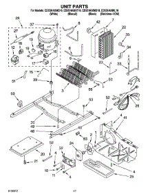 11 - Unit Parts parts for Whirlpool Refrigerator ED5SHAXML10 from AppliancePartsPros.com