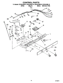 10 - Control Parts parts for Whirlpool Refrigerator ED5SHAMXT10 from AppliancePartsPros.com