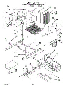 09 - Unit Parts parts for Whirlpool Refrigerator ED2NHGXMQ10 from AppliancePartsPros.com